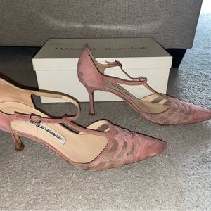 Manolo Blahnik heels.